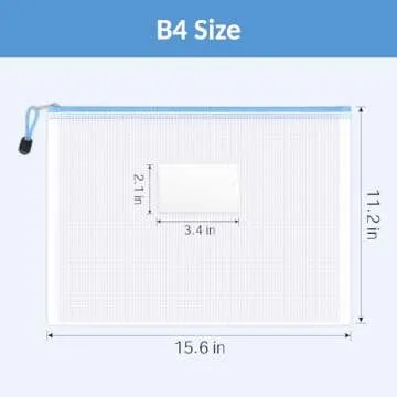 Durable Mesh Zipper Pouch Set - Perfect for Organization