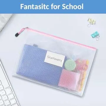 Durable Mesh Zipper Pouch Set - Perfect for Organization