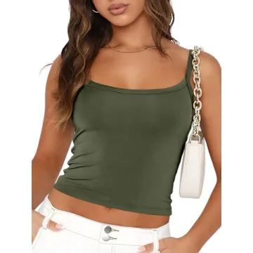 Trendy Queen Adjustable Spaghetti Strap Tank Top for Summer Fun