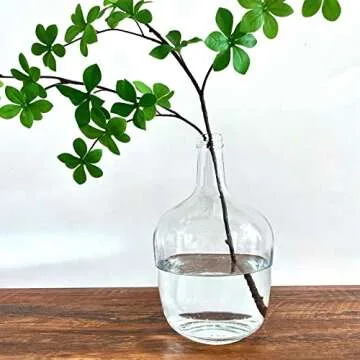 Elegant BUICCE Clear Glass Vase for Home Decoration