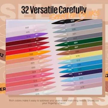 MEFA Dip Powder Nail Kit 32 Colors Salon Quality for Home