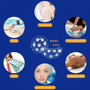 Cooling Reusable Gel Eye Pads for Puffiness Relief and Relaxation