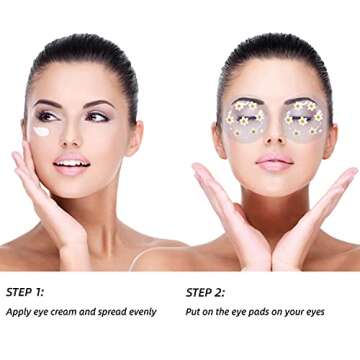 Gel Ice Pack Reusable Cooling Under Eye Pads and Patches, Hot Cold Treatment Pack for Redness,Pain Relief and Eye Relax