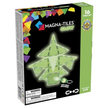 MAGNA-TILES Glow 16-Piece Magnetic Construction Set