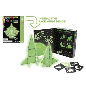 MAGNA-TILES Glow 16-Piece Magnetic Construction Set