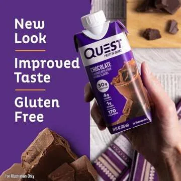 Quest Protein Shake - 30g Protein, Chocolate Flavor, Keto Friendly