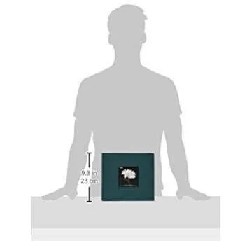 Pioneer Book Cloth Cover Post Bound Album, 8 by 8-Inch, Majestic Teal