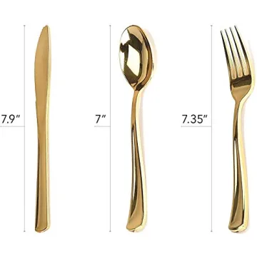 Elegant 125-Piece Disposable Dinnerware Set for Events