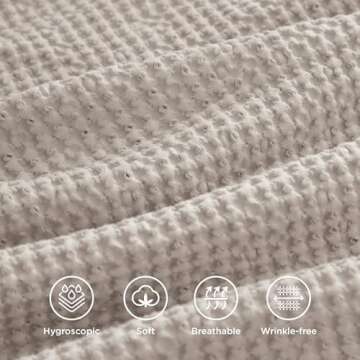 Bedsure Cotton Duvet Cover Set - Luxurious Soft Bedding