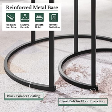 Yaheetech Rustic Nesting Coffee Table Set for Small Spaces