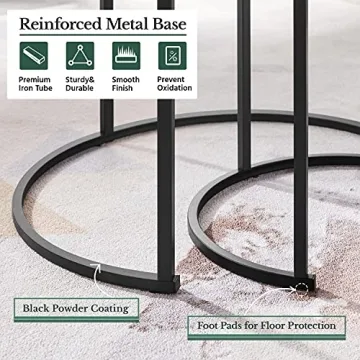 Yaheetech Rustic Nesting Coffee Table Set for Small Spaces