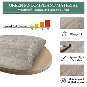 Yaheetech Rustic Nesting Coffee Table Set for Small Spaces