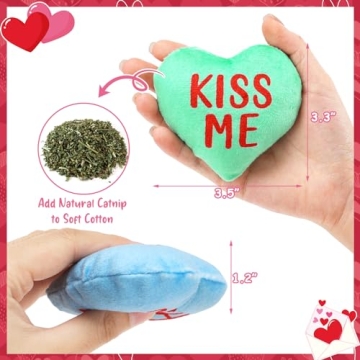Interactive Valentine’s Day Catnip Toy Set for Cats