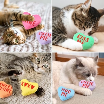 Interactive Valentine’s Day Catnip Toy Set for Cats
