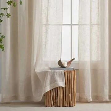 Elegant Home Brilliant Natural Linen Curtains for All Spaces