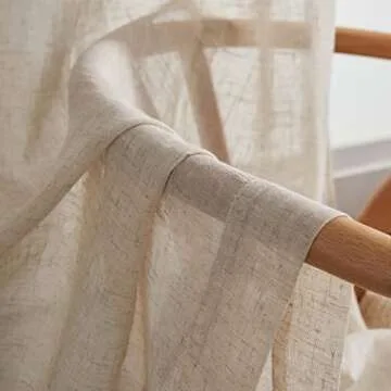 Elegant Home Brilliant Natural Linen Curtains for All Spaces