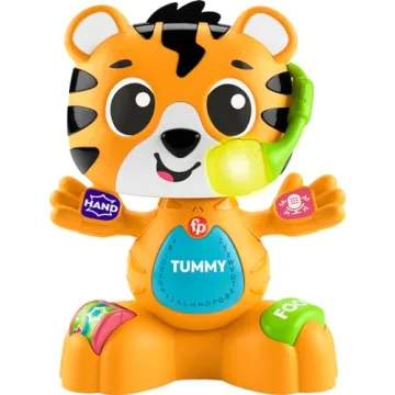 Fisher-Price Link Squad Bop & Groove Tiger – Interactive Musical Toy for Toddlers