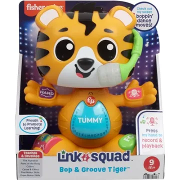 Fisher-Price Bop & Groove Tiger - Interactive Learning Toy