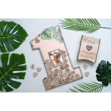 The Real Bossy Baby 1st Birthday Decorations - Guest Book Alternatives -First Birthday Number One Sh...