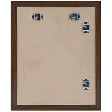 Americanflat 10x12.5 Kids Art Frame - Front Loading Picture Frame Holds 100 Artworks - Use as 8.5x11 Frame with Mat or 10x12.5 Frame Without Mat - My Mini Masterpiece - Walnut