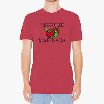 Legalize Marinara Funny Parody Italian T-Shirt - Small
