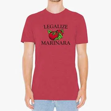 Legalize Marinara Funny Parody Italian T-Shirt - Small