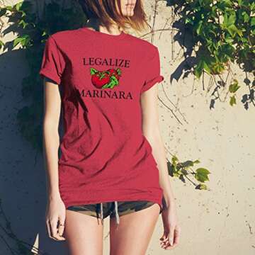 Legalize Marinara Funny Parody Italian T-Shirt - Small