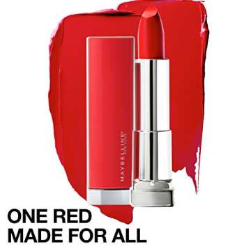Maybelline Color Sensational Made for All Lipstick, Crisp Lip Color & Hydrating Formula, Red For Me, Red, 1 Count
