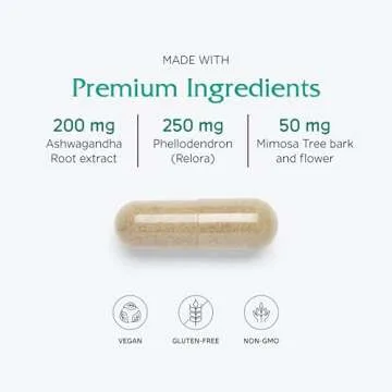 Vitanica Cortisol Relief Supplement for Stress and Sleep