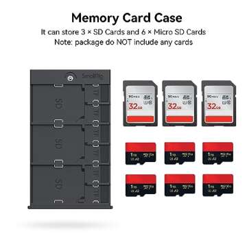 SmallRig Memory Card Case Holder - Anti-Shock, Scratch Resistant, Compact for Photography Enthusiast...