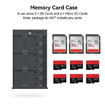 SmallRig Memory Card Case Holder - Anti-Shock, Scratch Resistant, Compact for Photography Enthusiast...