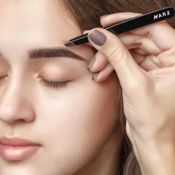 NARZ Professional Stainless Steel Tweezers Set for Hair Removal