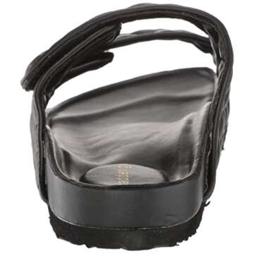 Madden Girl Women's Flat Sandals, Black Paris, 6