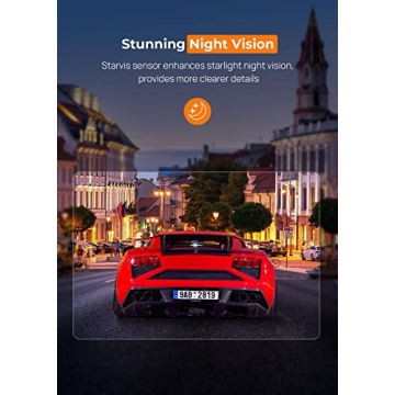 2.5K Dash Cam WiFi for Car with Night Vision and App