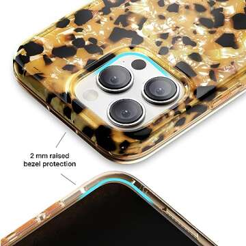 VELVET CAVIAR Tortoise Shell Phone Case for iPhone 15 Pro Max - Protective Luxury Designer Cases - Compatible with MagSafe - 10ft Drop Tested