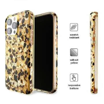 VELVET CAVIAR Tortoise Shell Phone Case for iPhone 15 Pro Max - Protective Luxury Designer Cases - Compatible with MagSafe - 10ft Drop Tested