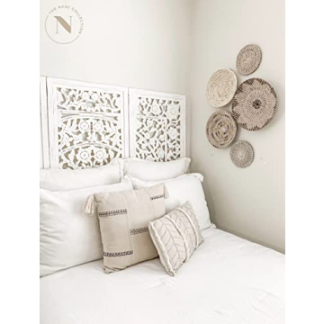 Five Seagrass Baskets Set for Stylish Home Decor