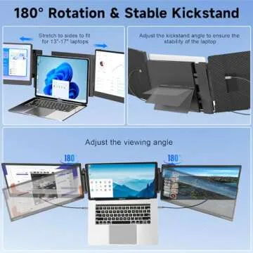 KEFEYA 14" Portable Laptop Screen Extender for Productivity