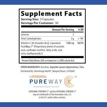 Dynamic Liposomal Vitamin C 1500mg - 90 Capsules - Advanced Formula - Phospholipids sourced from Non-GMO Sunflower, Supports Healthy Immune System, Collagen Synthesis, and Brain Health*