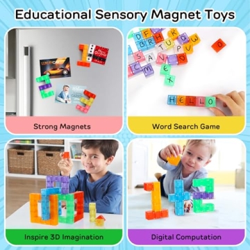 TOY Life 36PCS Colorful Magnetic Blocks for Kids