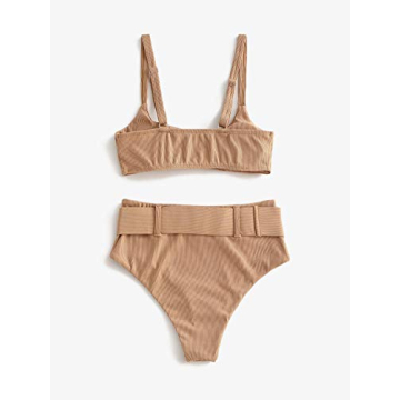 SOLY HUX Women's Spaghetti Strap High Waisted Bikini