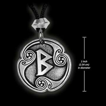 Berkana Renewal Pendant - Viking Amulet Necklace