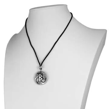 Berkana Renewal Pendant - Viking Amulet Necklace