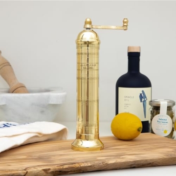 Alexander Home 9-Inch Greek Salt Mill for Gourmet Cooking