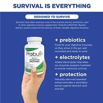 Probulin Daily Digestive Enzymes 90 Capsules for Digestive Health