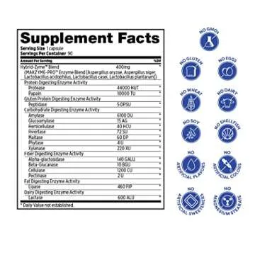 Probulin Daily Digestive Enzymes 90 Capsules for Digestive Health