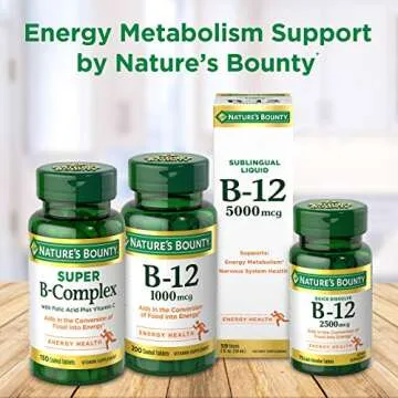 Nature's Bounty Vitamin B-12 1000 mcg for Energy