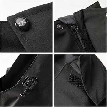 Diamond Candy Men's Waterproof Rain Jacket with Hood Lightweight Raincoat Outdoor Windproof Windbreaker for Hiking Travel