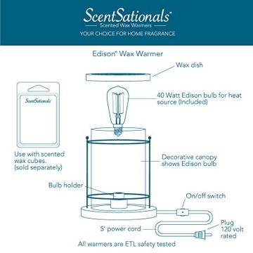Stylish Edison Wax Warmer - Scented Melts Delight
