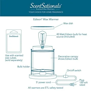 Stylish Edison Wax Warmer - Scented Melts Delight